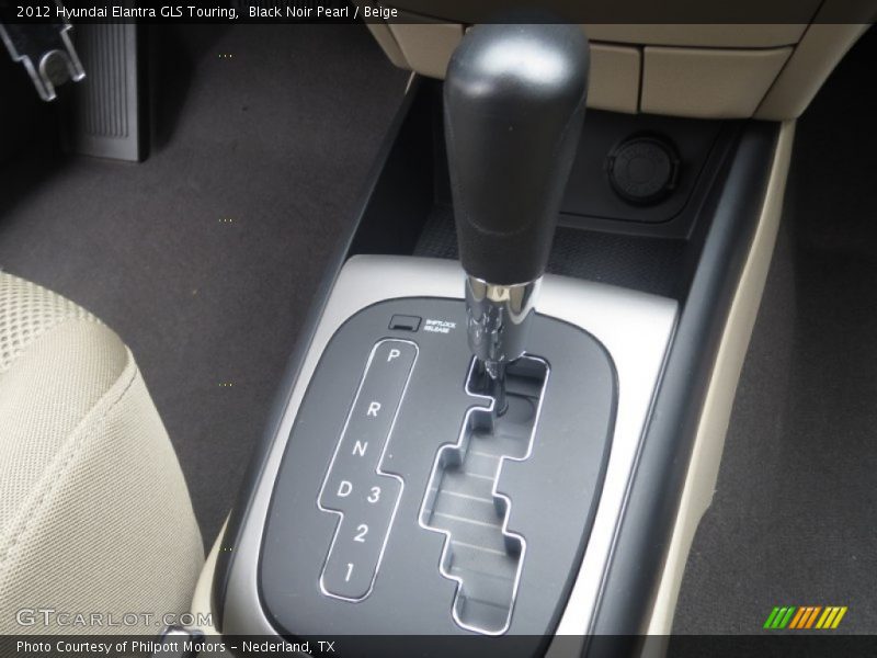 Black Noir Pearl / Beige 2012 Hyundai Elantra GLS Touring