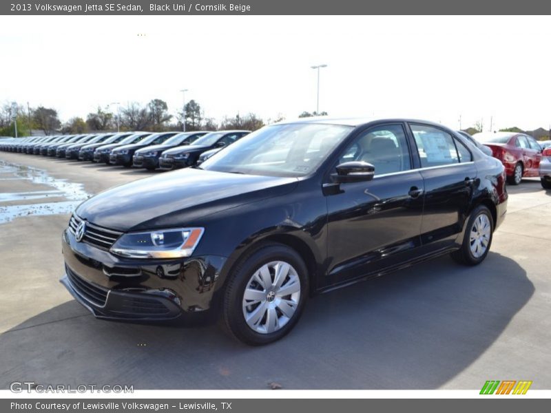 Black Uni / Cornsilk Beige 2013 Volkswagen Jetta SE Sedan