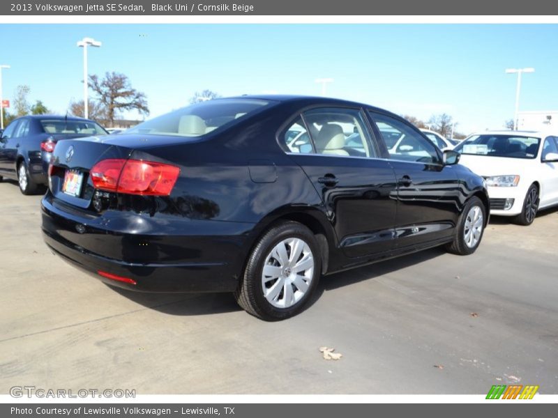 Black Uni / Cornsilk Beige 2013 Volkswagen Jetta SE Sedan