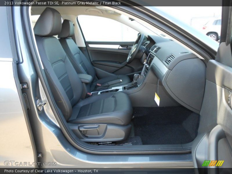 Platinum Gray Metallic / Titan Black 2013 Volkswagen Passat TDI SE