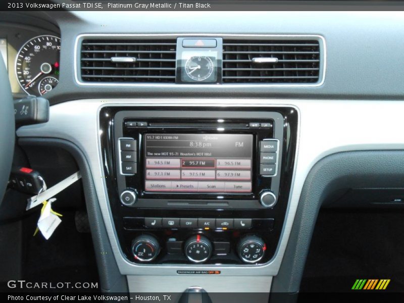 Platinum Gray Metallic / Titan Black 2013 Volkswagen Passat TDI SE