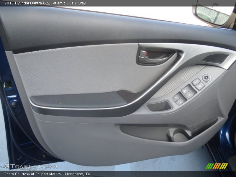 Atlantic Blue / Gray 2013 Hyundai Elantra GLS