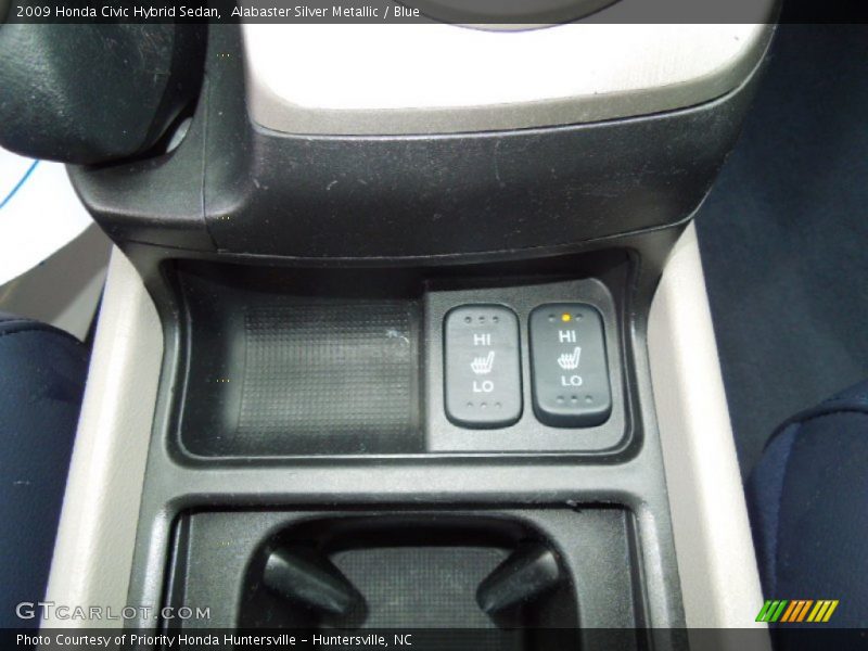 Alabaster Silver Metallic / Blue 2009 Honda Civic Hybrid Sedan