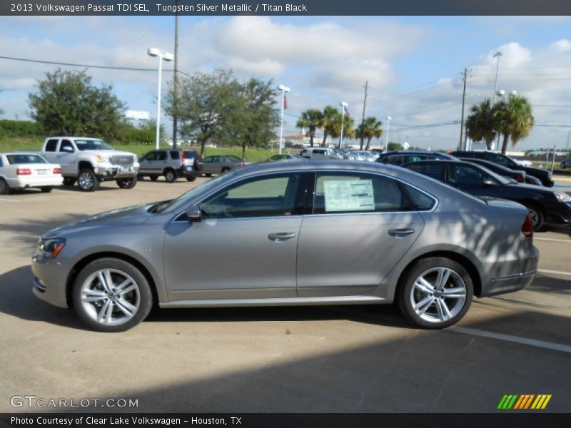 Tungsten Silver Metallic / Titan Black 2013 Volkswagen Passat TDI SEL