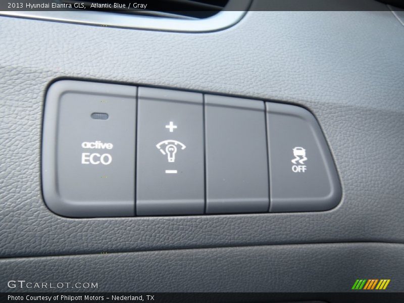 Atlantic Blue / Gray 2013 Hyundai Elantra GLS