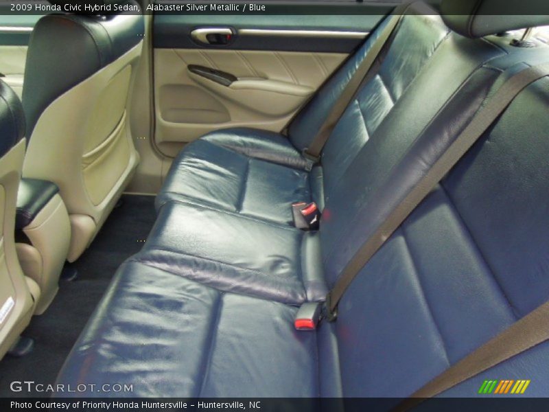 Alabaster Silver Metallic / Blue 2009 Honda Civic Hybrid Sedan