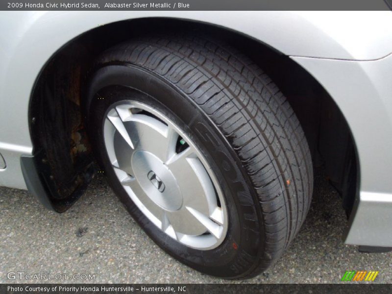 Alabaster Silver Metallic / Blue 2009 Honda Civic Hybrid Sedan