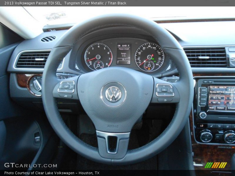 Tungsten Silver Metallic / Titan Black 2013 Volkswagen Passat TDI SEL