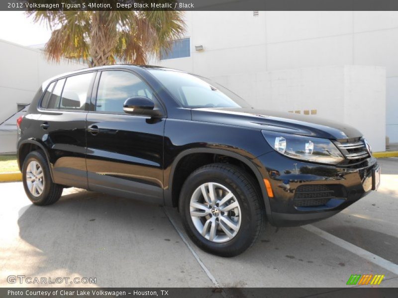 Deep Black Metallic / Black 2012 Volkswagen Tiguan S 4Motion