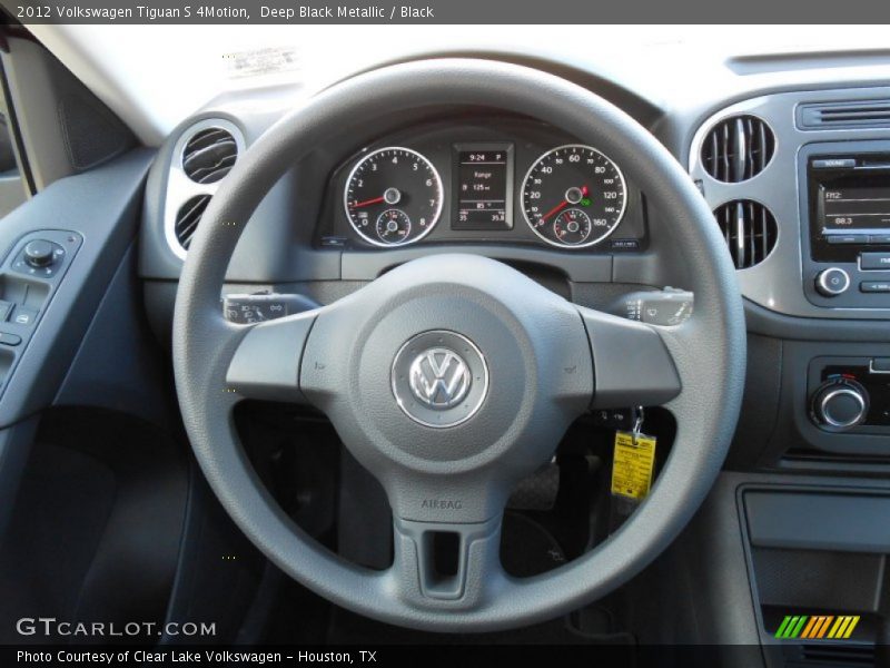Deep Black Metallic / Black 2012 Volkswagen Tiguan S 4Motion