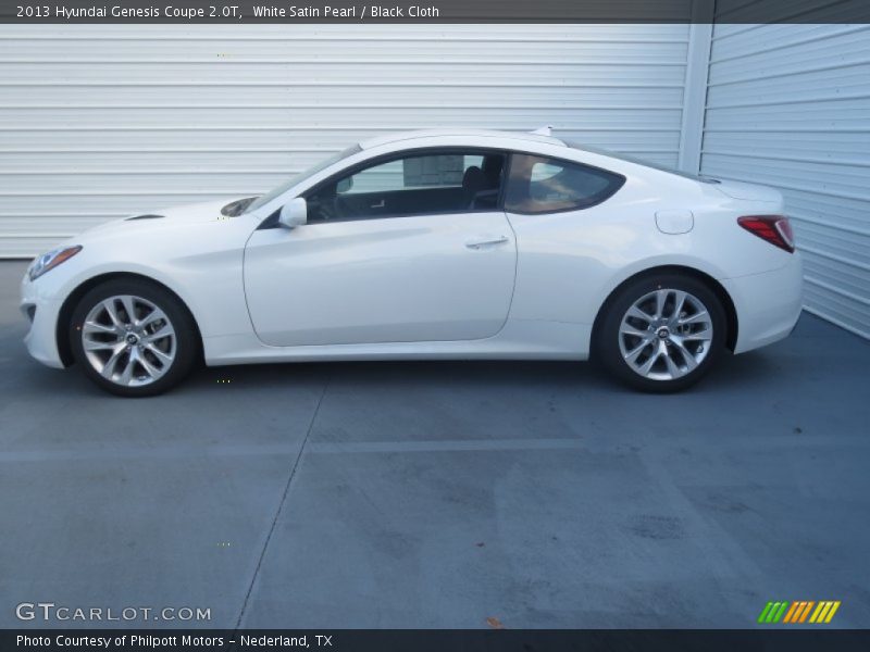 White Satin Pearl / Black Cloth 2013 Hyundai Genesis Coupe 2.0T