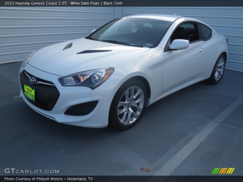White Satin Pearl / Black Cloth 2013 Hyundai Genesis Coupe 2.0T
