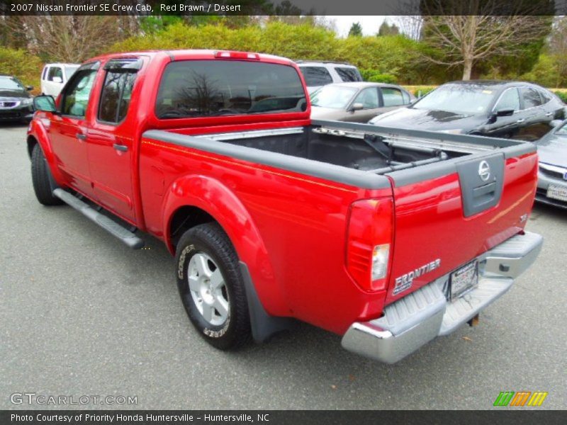 Red Brawn / Desert 2007 Nissan Frontier SE Crew Cab