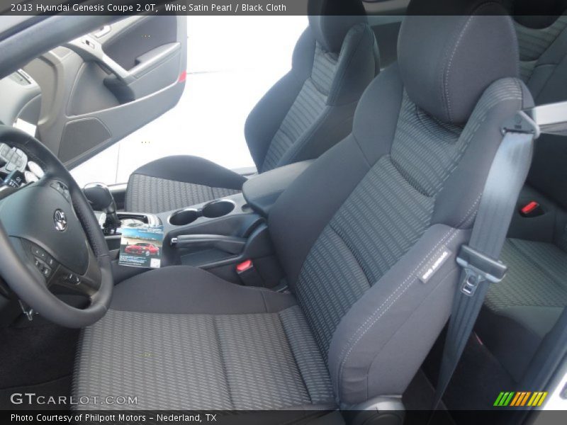 Front Seat of 2013 Genesis Coupe 2.0T
