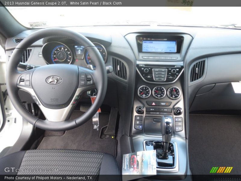 White Satin Pearl / Black Cloth 2013 Hyundai Genesis Coupe 2.0T