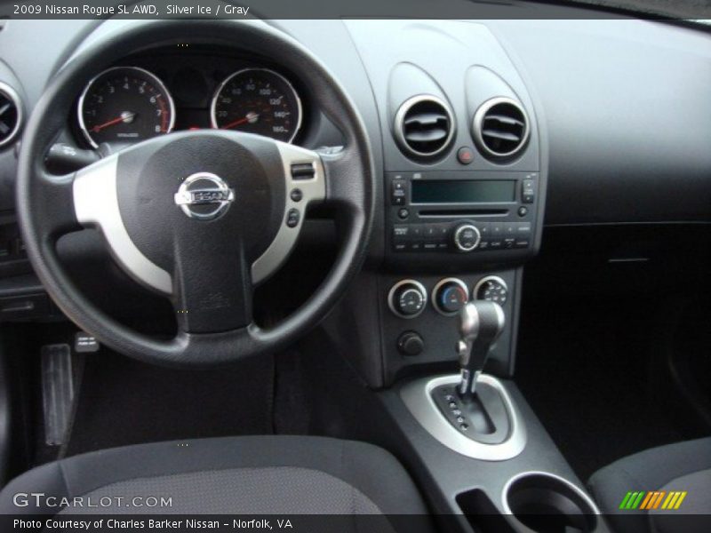 Silver Ice / Gray 2009 Nissan Rogue SL AWD