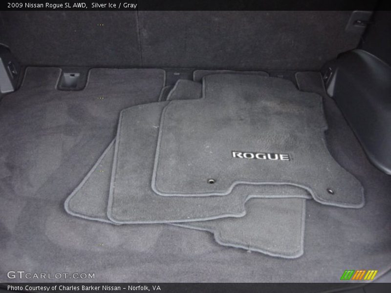 Silver Ice / Gray 2009 Nissan Rogue SL AWD