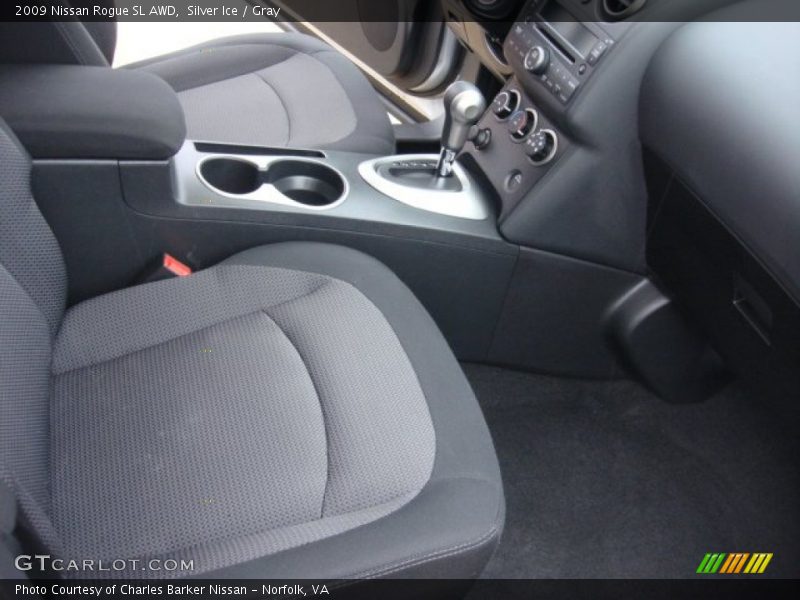 Silver Ice / Gray 2009 Nissan Rogue SL AWD