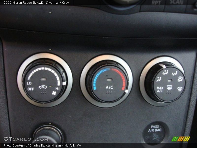 Controls of 2009 Rogue SL AWD
