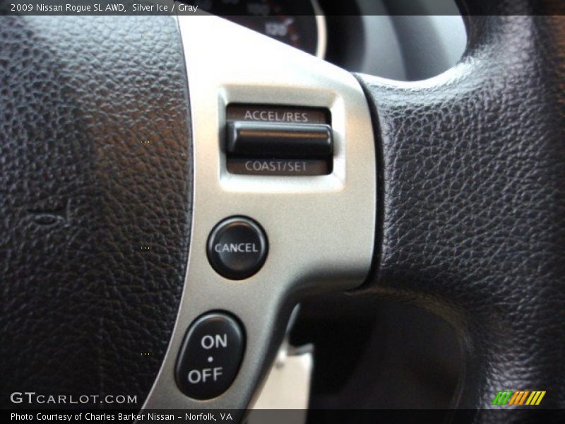 Silver Ice / Gray 2009 Nissan Rogue SL AWD