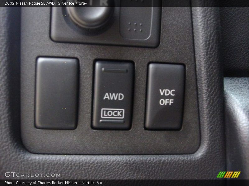 Silver Ice / Gray 2009 Nissan Rogue SL AWD