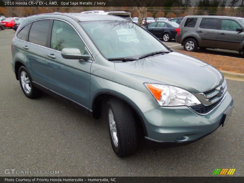 Opal Sage Metallic / Ivory 2010 Honda CR-V EX-L AWD