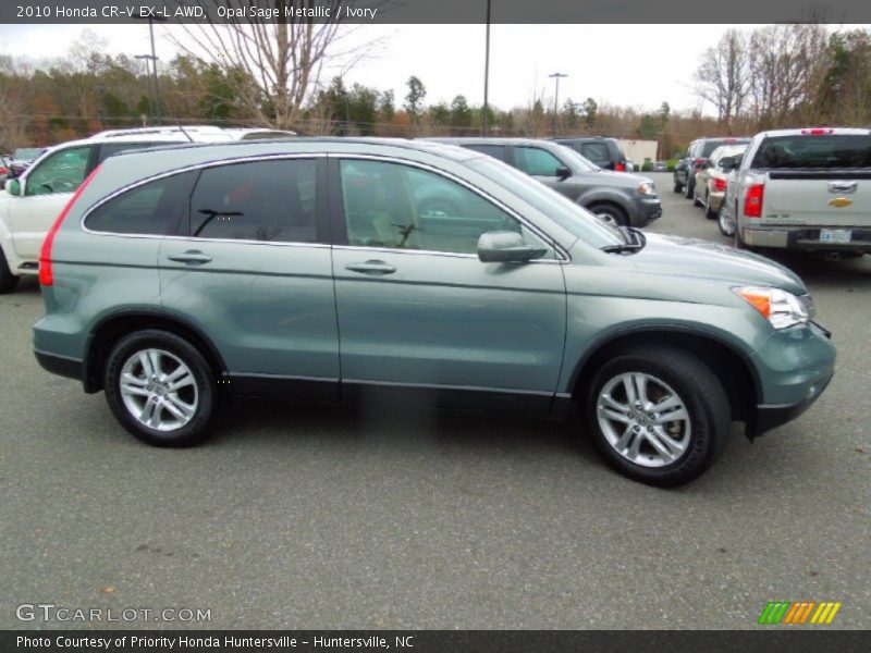 Opal Sage Metallic / Ivory 2010 Honda CR-V EX-L AWD