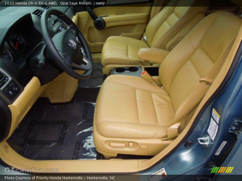 Opal Sage Metallic / Ivory 2010 Honda CR-V EX-L AWD