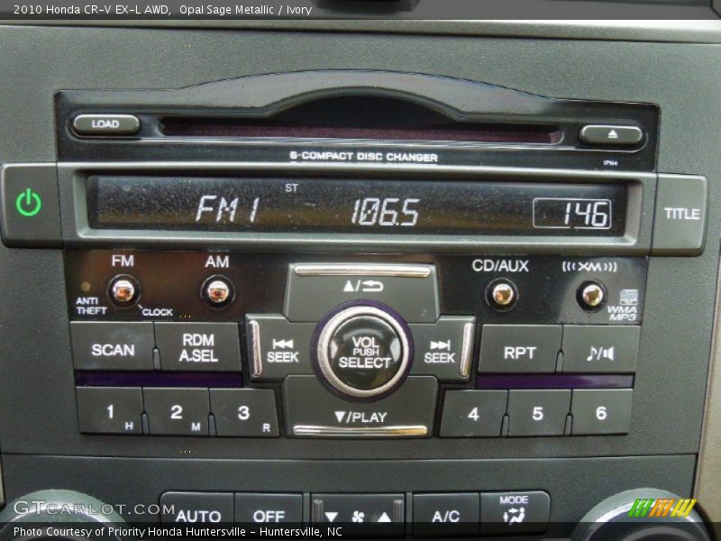 Opal Sage Metallic / Ivory 2010 Honda CR-V EX-L AWD