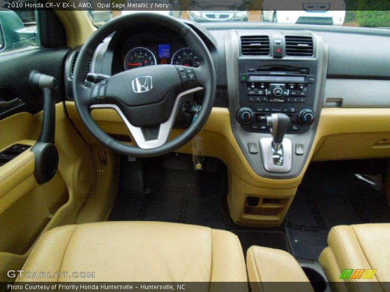 Opal Sage Metallic / Ivory 2010 Honda CR-V EX-L AWD