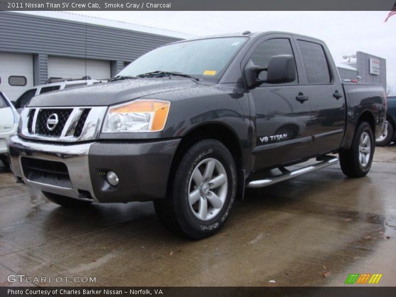 Smoke Gray / Charcoal 2011 Nissan Titan SV Crew Cab