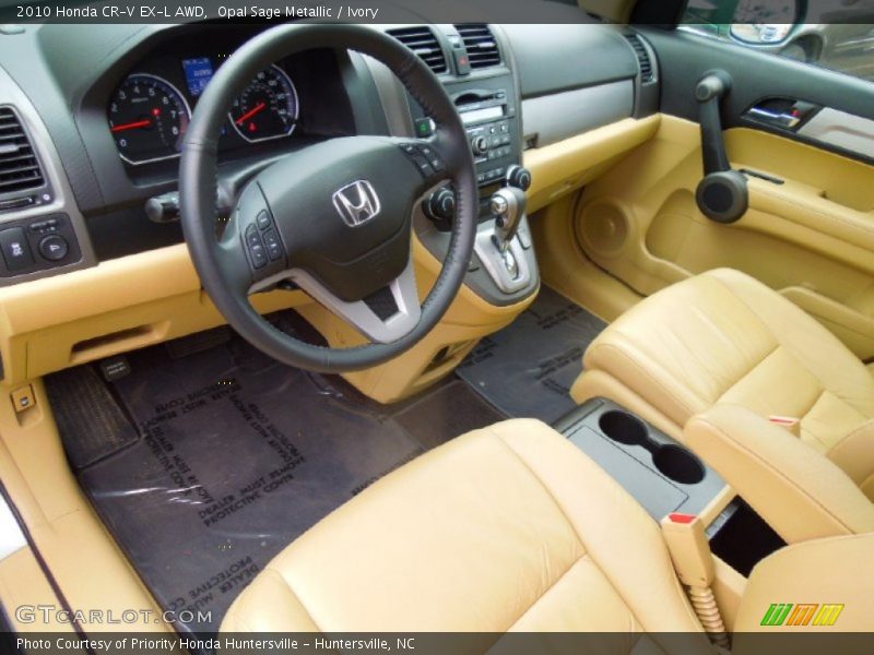 Opal Sage Metallic / Ivory 2010 Honda CR-V EX-L AWD