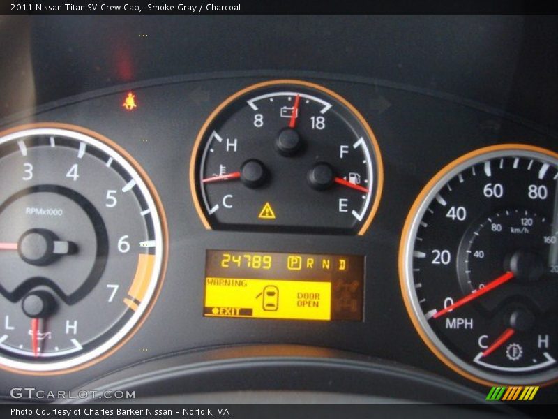 Smoke Gray / Charcoal 2011 Nissan Titan SV Crew Cab