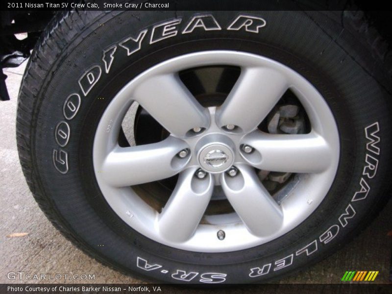 Smoke Gray / Charcoal 2011 Nissan Titan SV Crew Cab