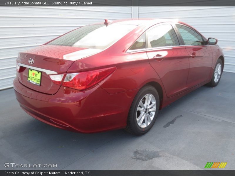 Sparkling Ruby / Camel 2013 Hyundai Sonata GLS