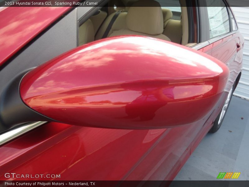 Sparkling Ruby / Camel 2013 Hyundai Sonata GLS