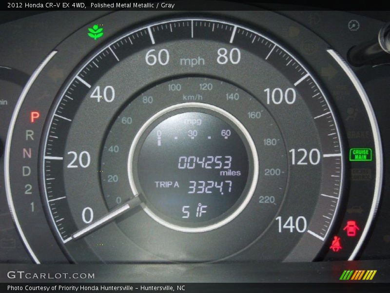 Polished Metal Metallic / Gray 2012 Honda CR-V EX 4WD