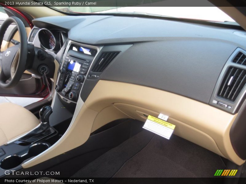 Sparkling Ruby / Camel 2013 Hyundai Sonata GLS
