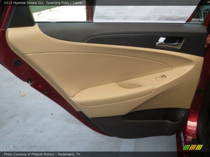 Sparkling Ruby / Camel 2013 Hyundai Sonata GLS