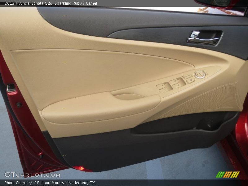 Sparkling Ruby / Camel 2013 Hyundai Sonata GLS