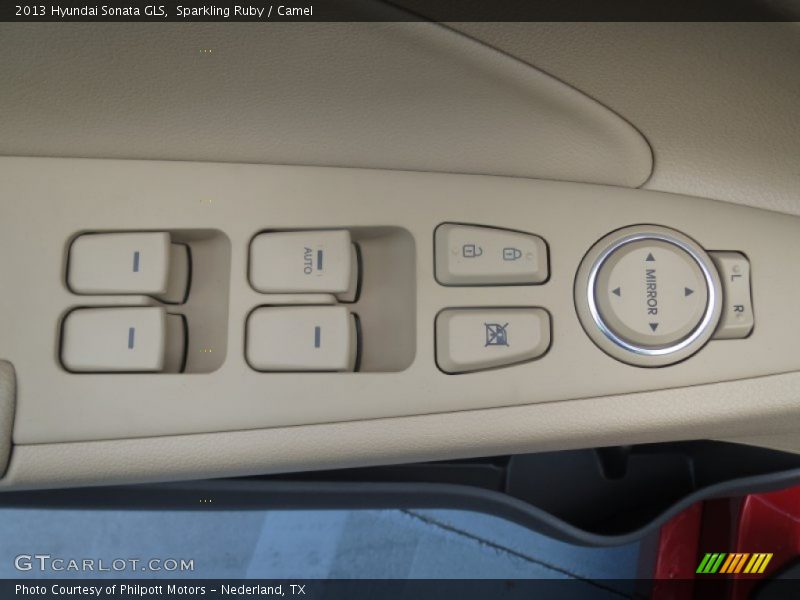 Sparkling Ruby / Camel 2013 Hyundai Sonata GLS