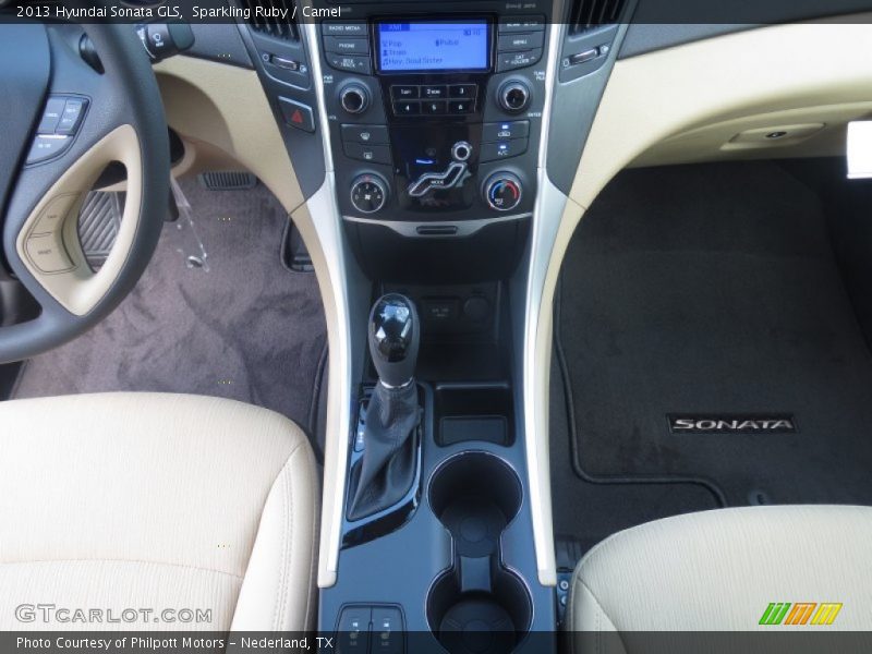 Sparkling Ruby / Camel 2013 Hyundai Sonata GLS