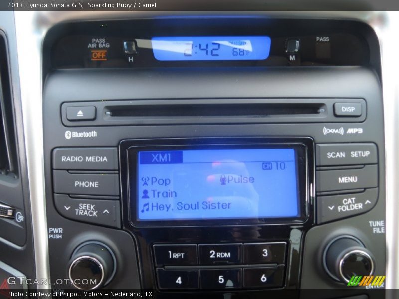 Sparkling Ruby / Camel 2013 Hyundai Sonata GLS