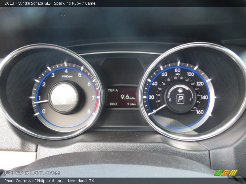 Sparkling Ruby / Camel 2013 Hyundai Sonata GLS