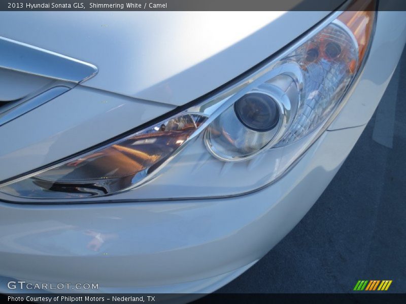 Shimmering White / Camel 2013 Hyundai Sonata GLS