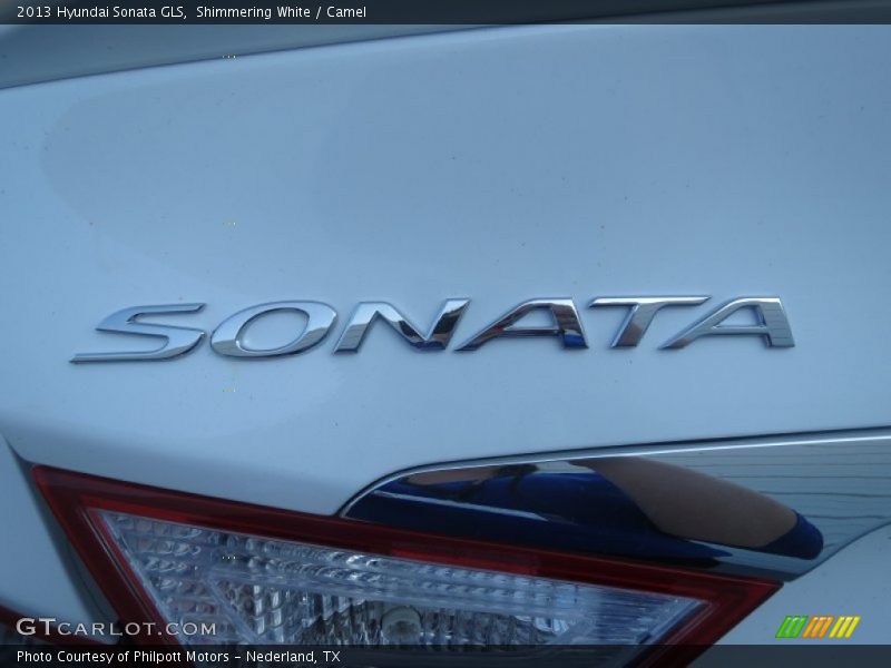 Shimmering White / Camel 2013 Hyundai Sonata GLS