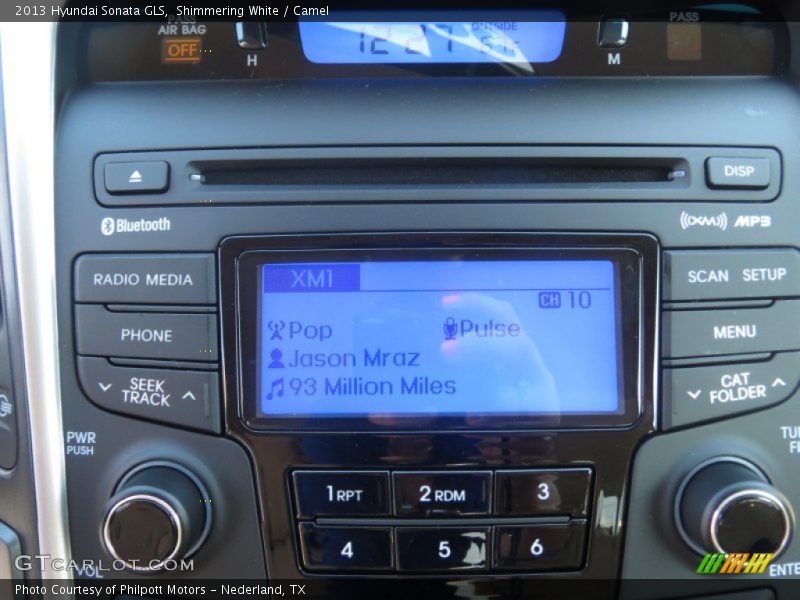 Shimmering White / Camel 2013 Hyundai Sonata GLS