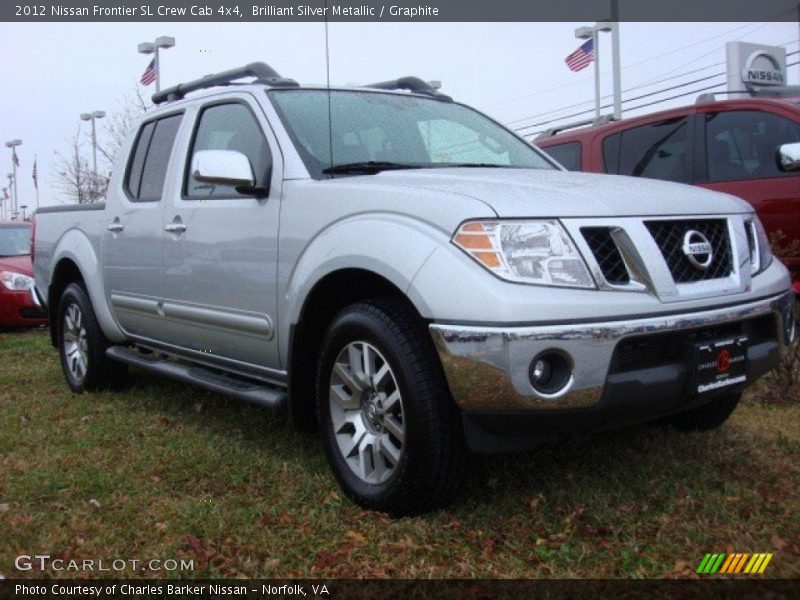 Brilliant Silver Metallic / Graphite 2012 Nissan Frontier SL Crew Cab 4x4