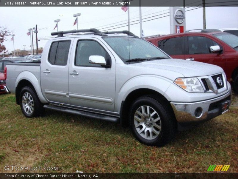 Brilliant Silver Metallic / Graphite 2012 Nissan Frontier SL Crew Cab 4x4