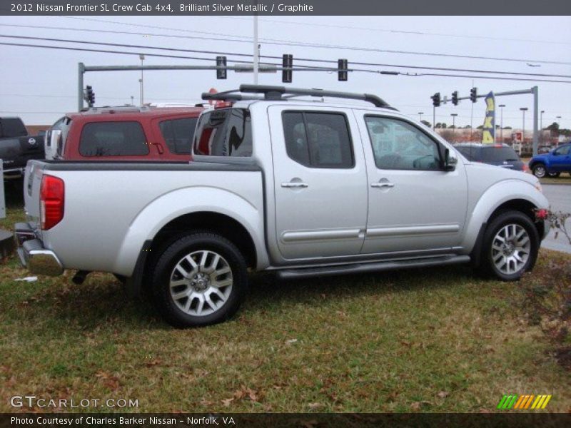 Brilliant Silver Metallic / Graphite 2012 Nissan Frontier SL Crew Cab 4x4